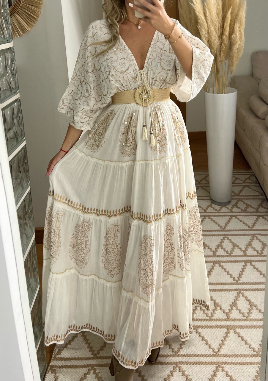 Boho Kimono Bloom Maxi