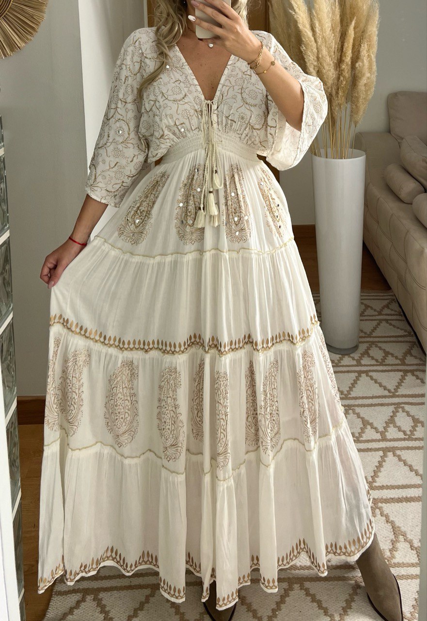 Boho Kimono Bloom Maxi