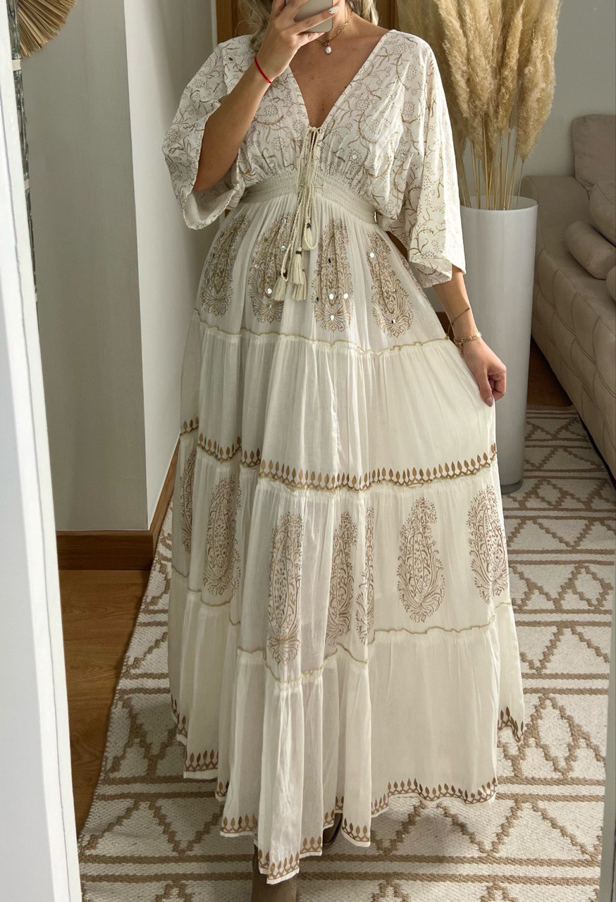 Boho Kimono Bloom Maxi