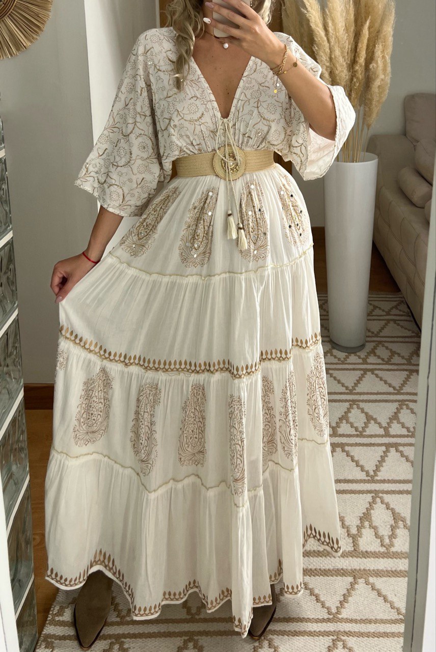 Boho Kimono Bloom Maxi