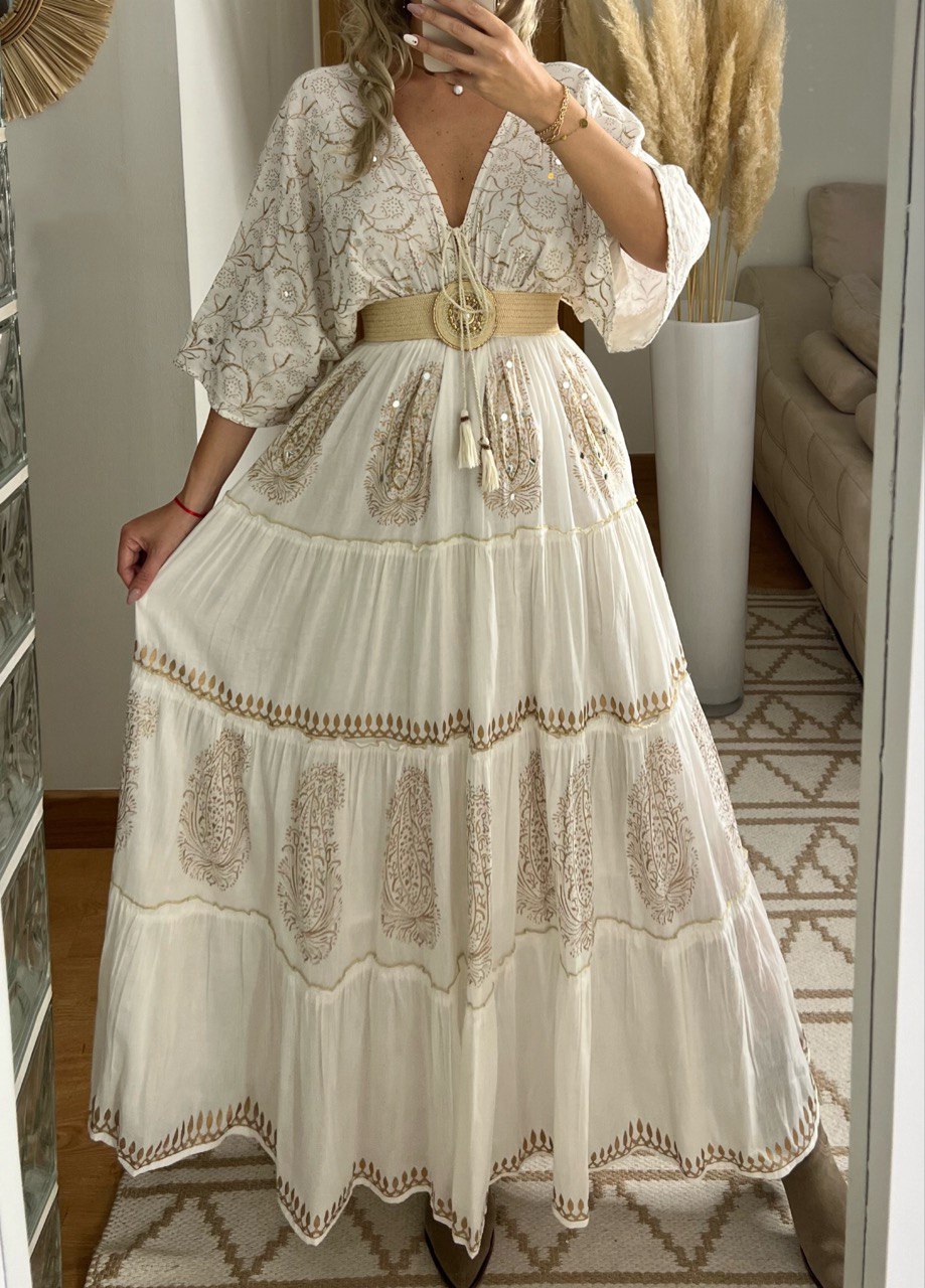 Boho Kimono Bloom Maxi