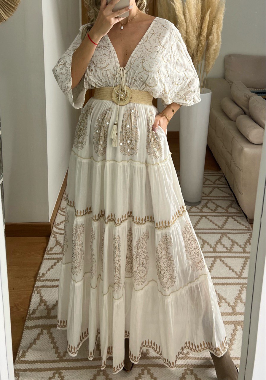 Boho Kimono Bloom Maxi