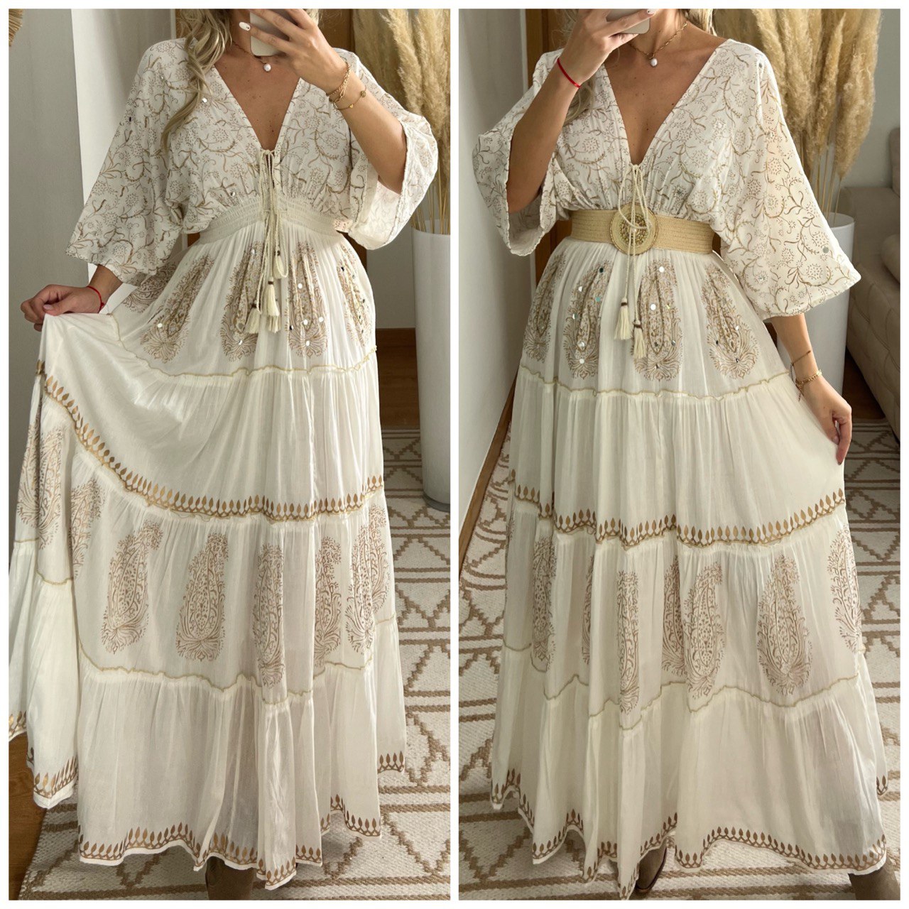 Boho Kimono Bloom Maxi