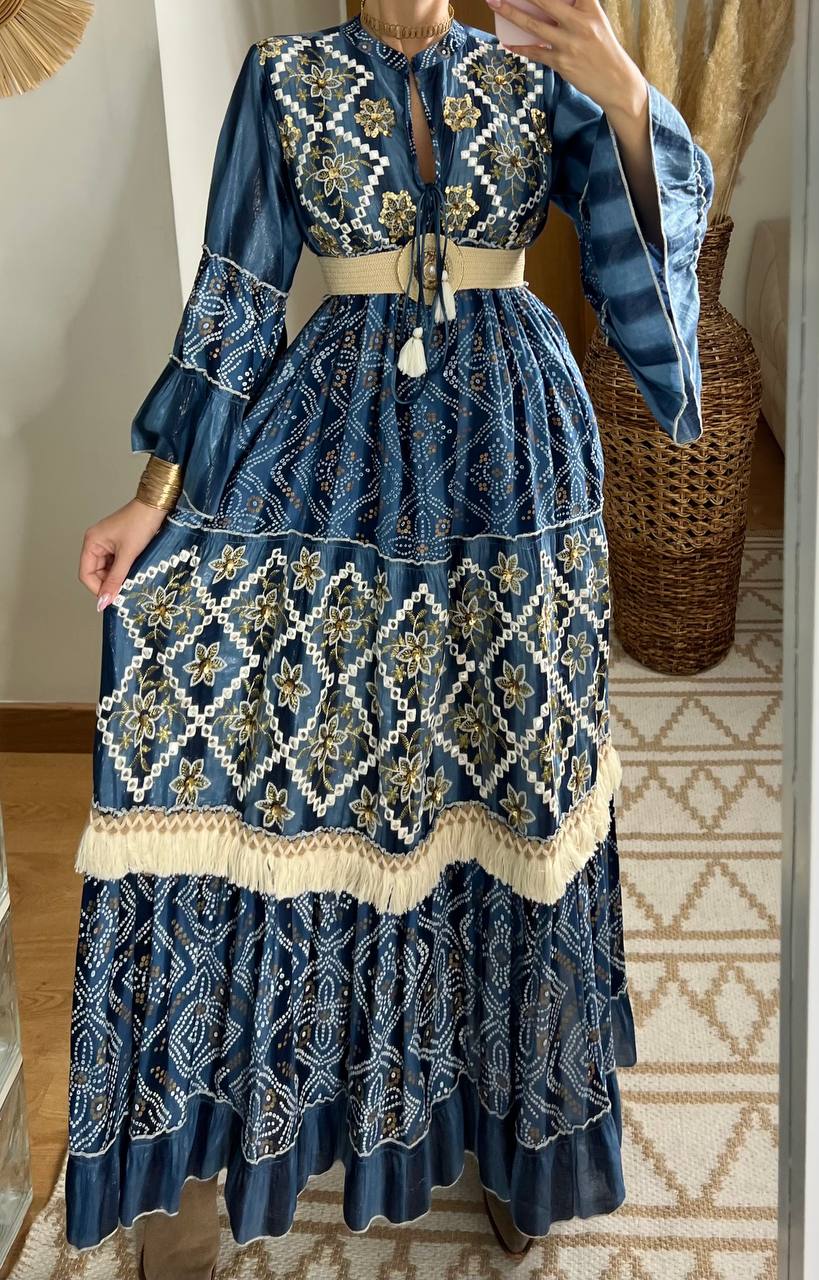 Aura Boho Chic Maxi Dress