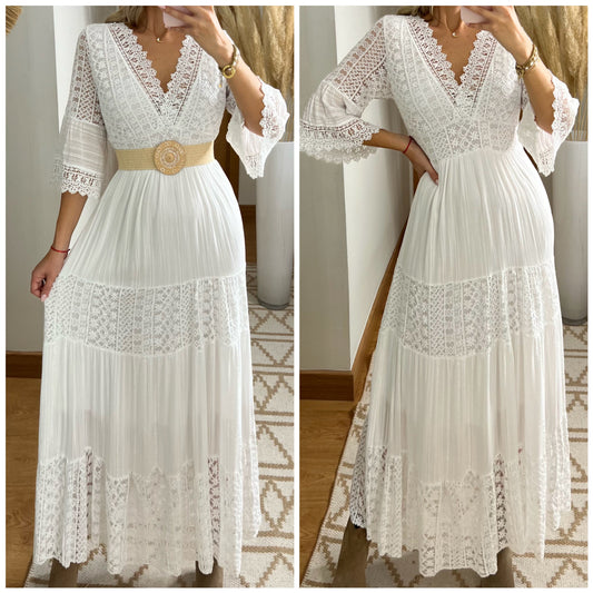 Boho Maxi Lace Dress