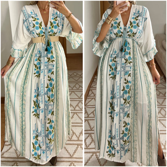 Floral Moon Maxi Dress