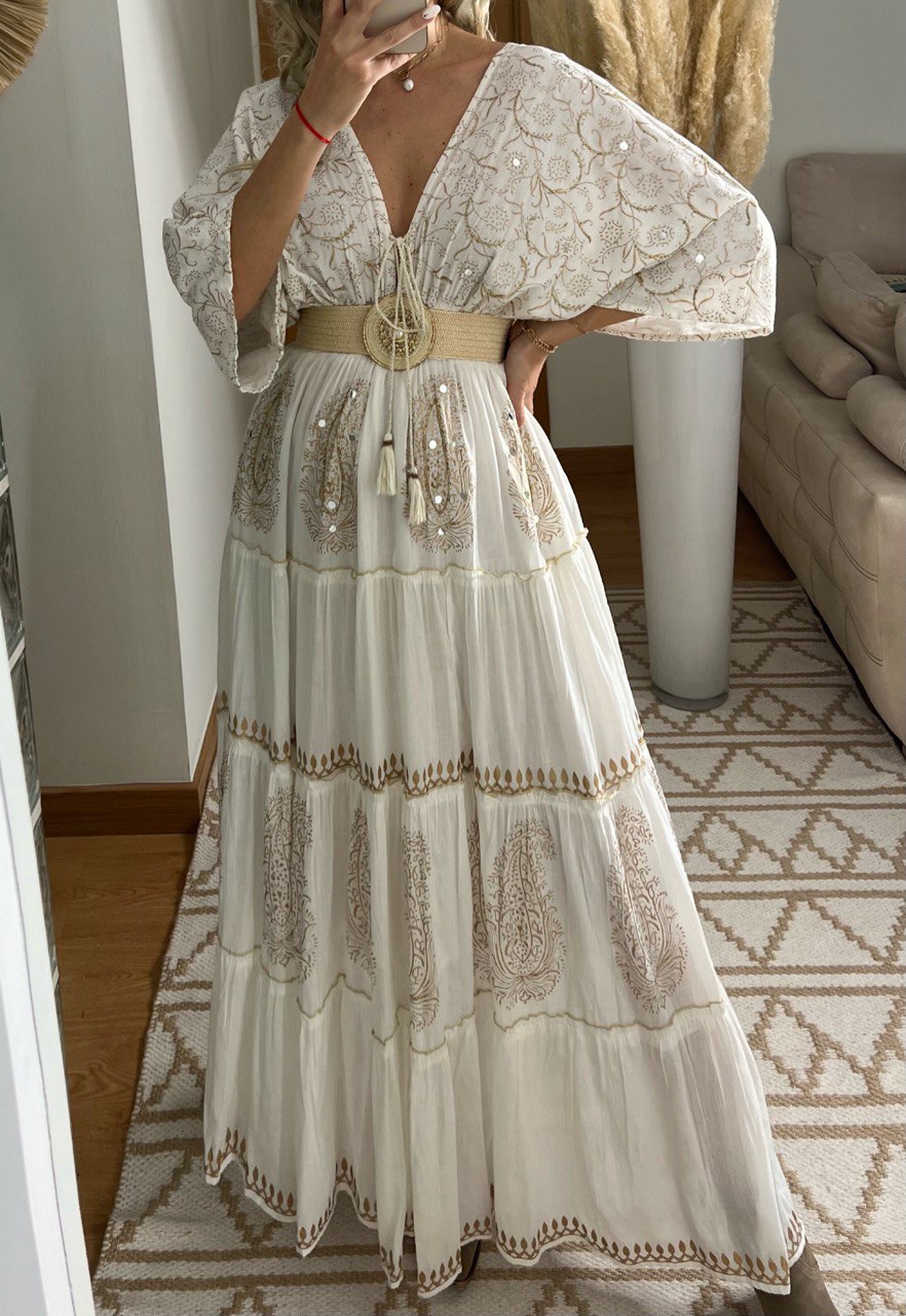 Boho Kimono Bloom Maxi