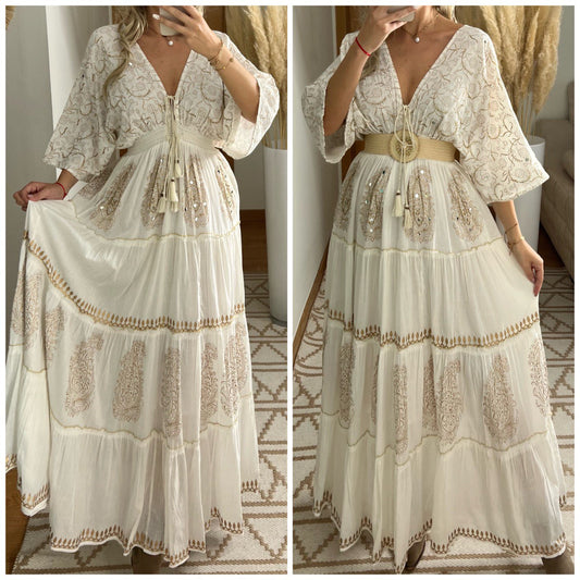 Boho Kimono Bloom Maxi